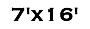 7'x16'